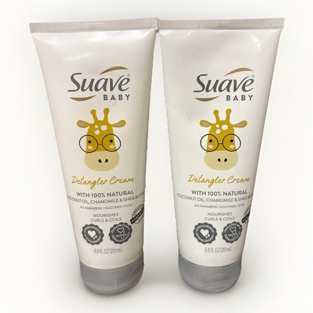 Suave Baby Detangler Cream Curls & Coils Coconut Chamomile Shea 6.8oz (2)
